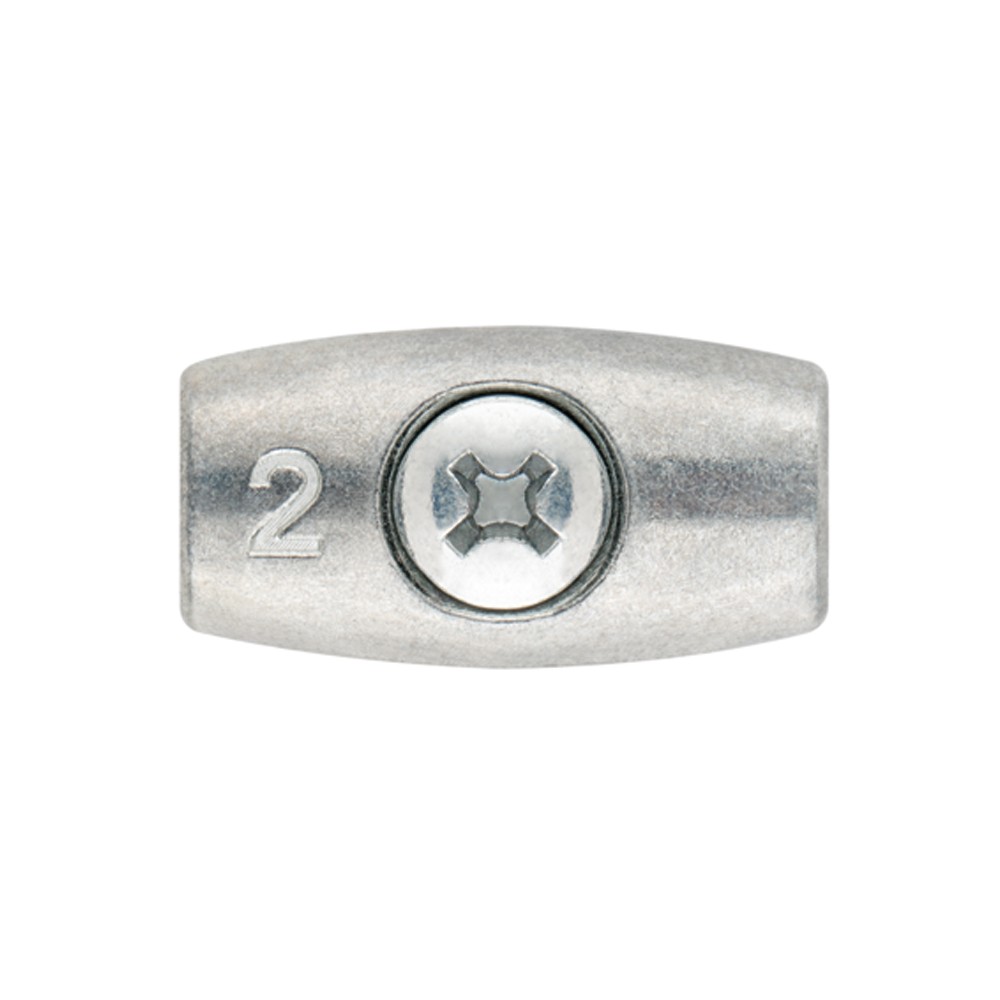 SJ-O [CP] Sujetacable DIN 741. Sujetacable oval. Zincado
